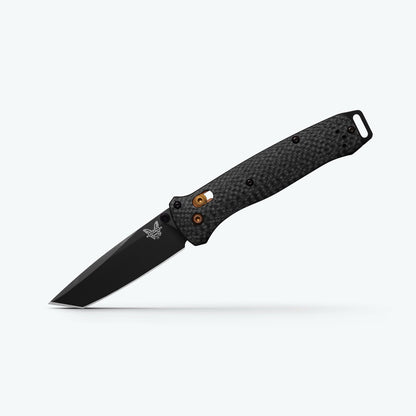 Benchmade Bailout 3.38" AXIS Lock – Carbon Fiber, CPM-S90V Black Cerakote Tanto, Dark Copper – Made in USA (537BK-10)