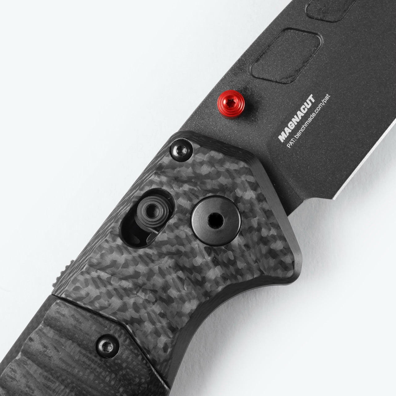 Benchmade P.S.K. 3.45" AXIS Assist – Carbon Fiber & Black G10, MagnaCut Black Cerakote, Ferro Rod Choil – Made in USA (593BK-01)