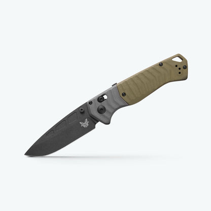 Benchmade P.S.K. 3.45" AXIS Assist – OD Green G10, MagnaCut Cobalt Cerakote, Ferro Rod Choil – Made in USA (593BK)