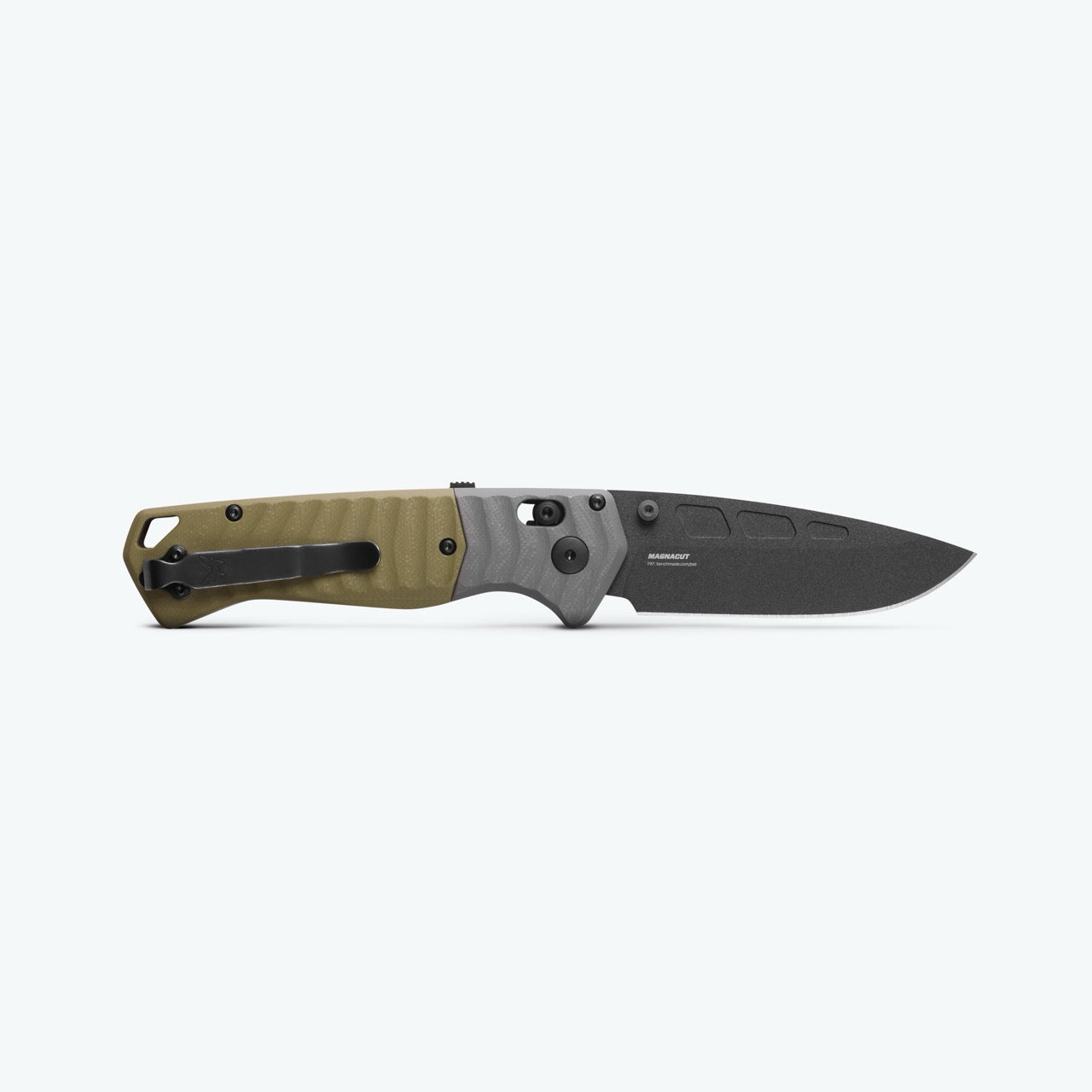 Benchmade P.S.K. 3.45" AXIS Assist – OD Green G10, MagnaCut Cobalt Cerakote, Ferro Rod Choil – Made in USA (593BK)