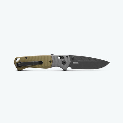Benchmade P.S.K. 3.45" AXIS Assist – OD Green G10, MagnaCut Cobalt Cerakote, Ferro Rod Choil – Made in USA (593BK)