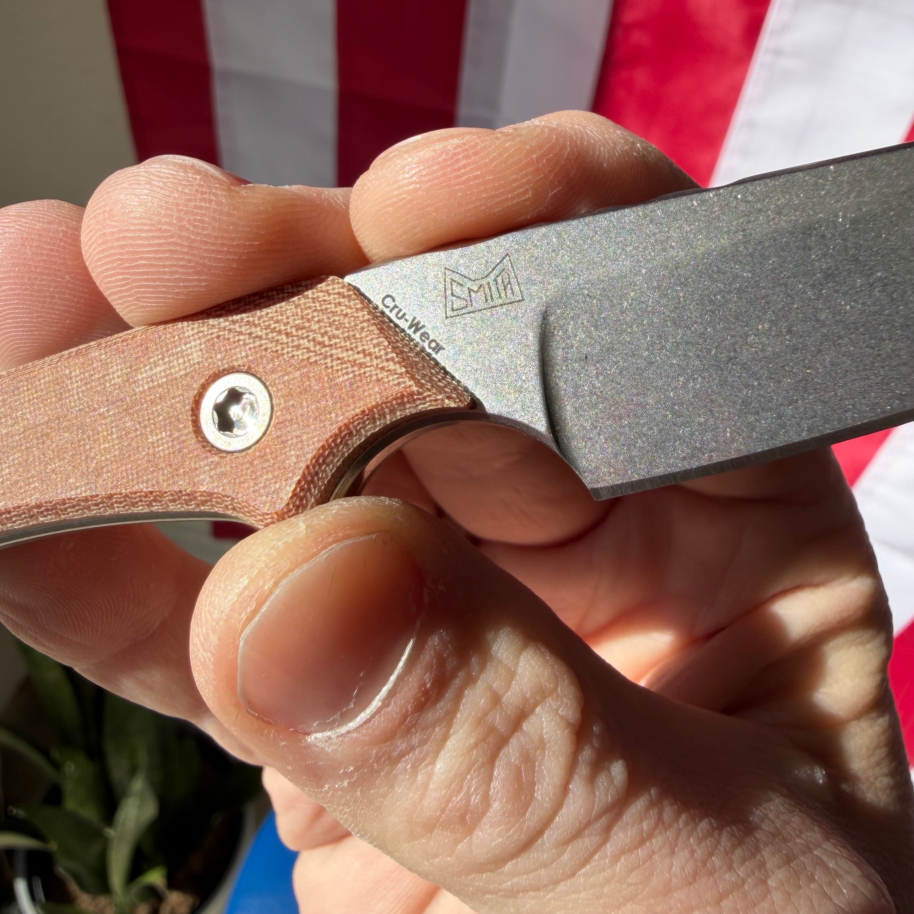 LynchNW Swift Six Fixed Blade Knife, 2.5″ CPM Cru-Wear Blade