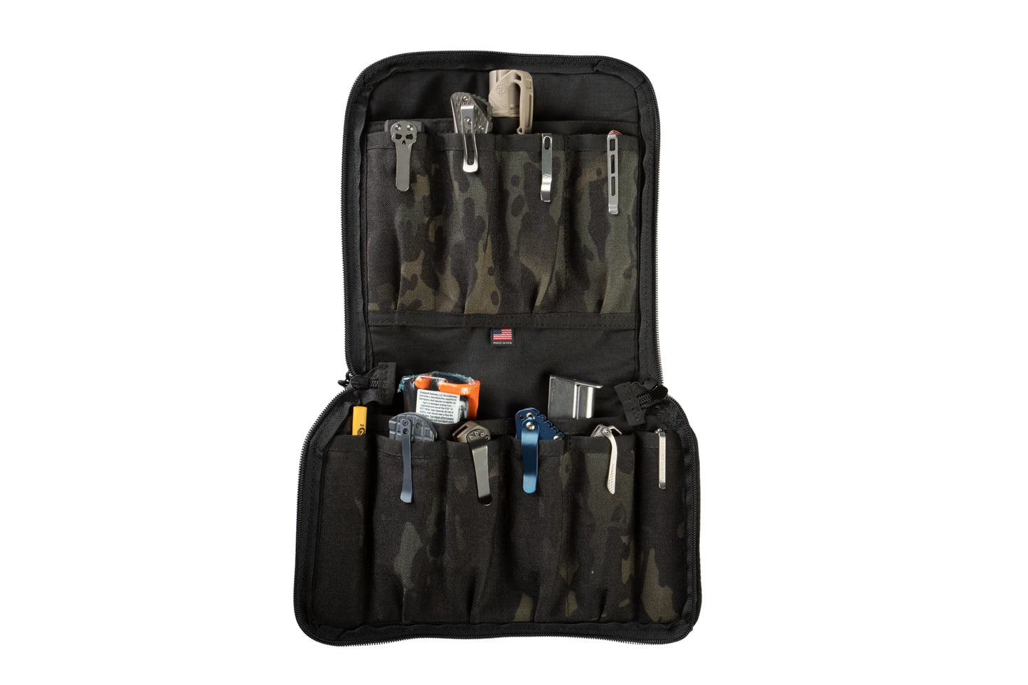 PALADIN33 Infinity Knife Collector Pouch – 8 Knife Capacity, Poppies of War – Made in USA (INF-8-POW)