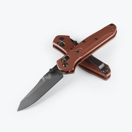 Benchmade Mini Osborne Burnt Copper Aluminum, 2.9 inch CPM S30V Blade, Made in USA (945BK-03)