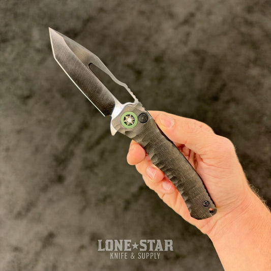 Heretic x John Gray Custom Wraith Manual Tanto, Full DLC, Barked Titanium Chassis - Made in USA (BSW26-003)