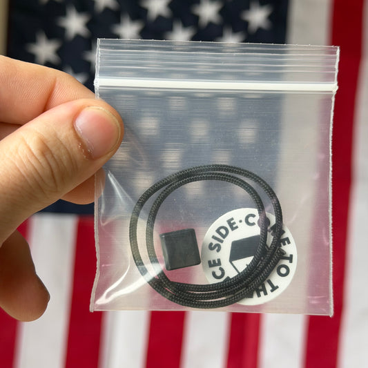 NGMCo. BNo1 Lanyard Bead — Black Ultem, Hidden Knot Feature — Made in USA