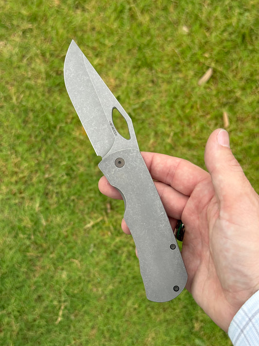 Dixon Folding Knife – Titanium Frame Lock, 3.75″ MagnaCut Blade, Made in USA