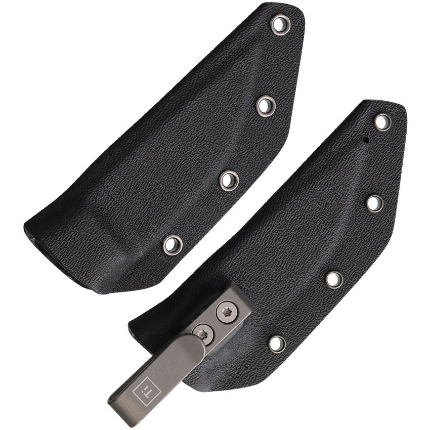 Big Idea Design USA Titanium Lookout 2.2" Fixed Blade – MagnaCut, Titanium Scales, Dual Kydex Sheaths – Made in USA (BIG735956)