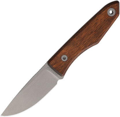 Big Idea Design USA DymaLux Walnut Lookout 2.2" Fixed Blade – MagnaCut, Premium Handle, Dual Kydex Sheaths – Made in USA (BIG735987)