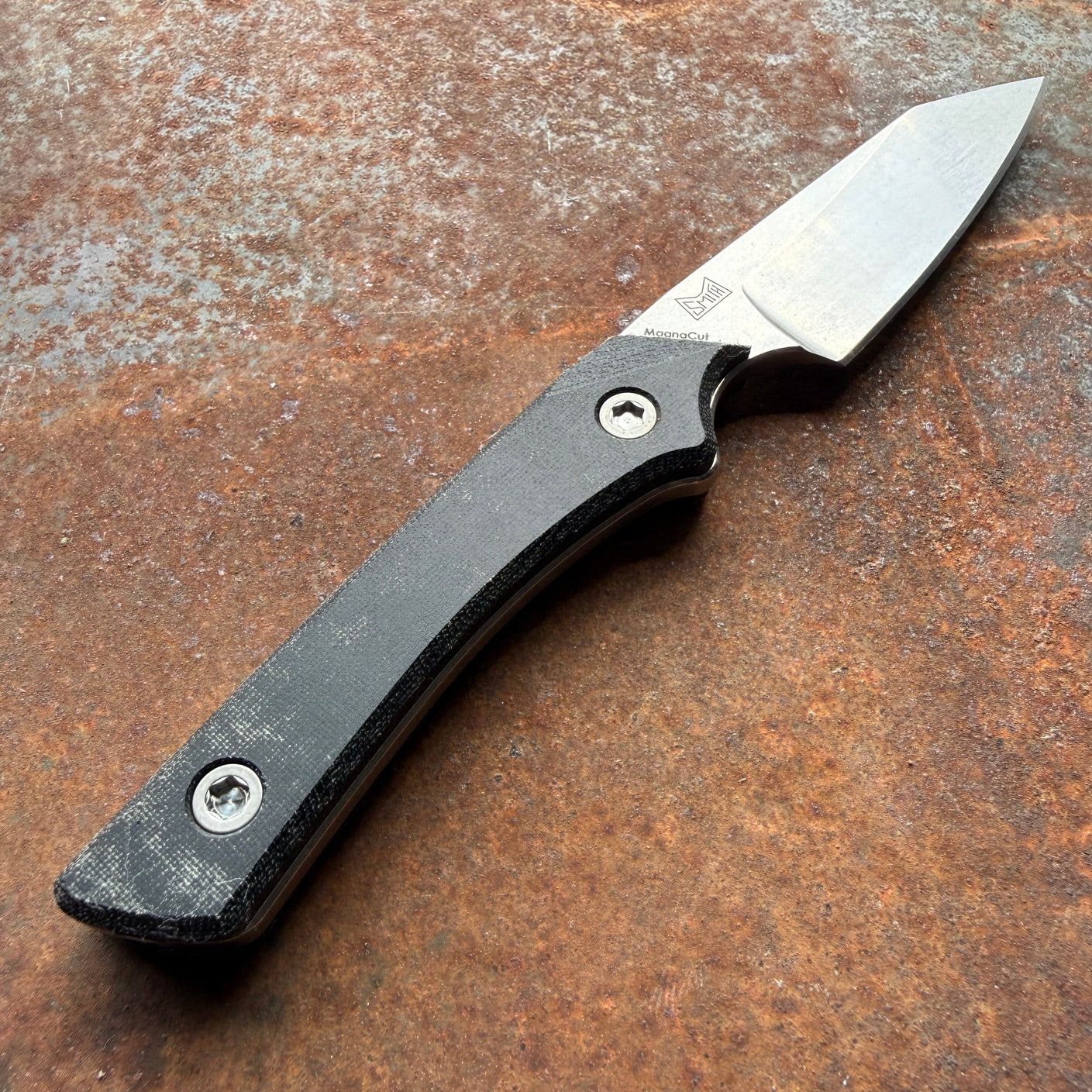 Lynch Blades Swift Six 2.5" Fixed Blade – Black Canvas Micarta, MagnaCut Stonewash, Dual Sheath – Made in USA