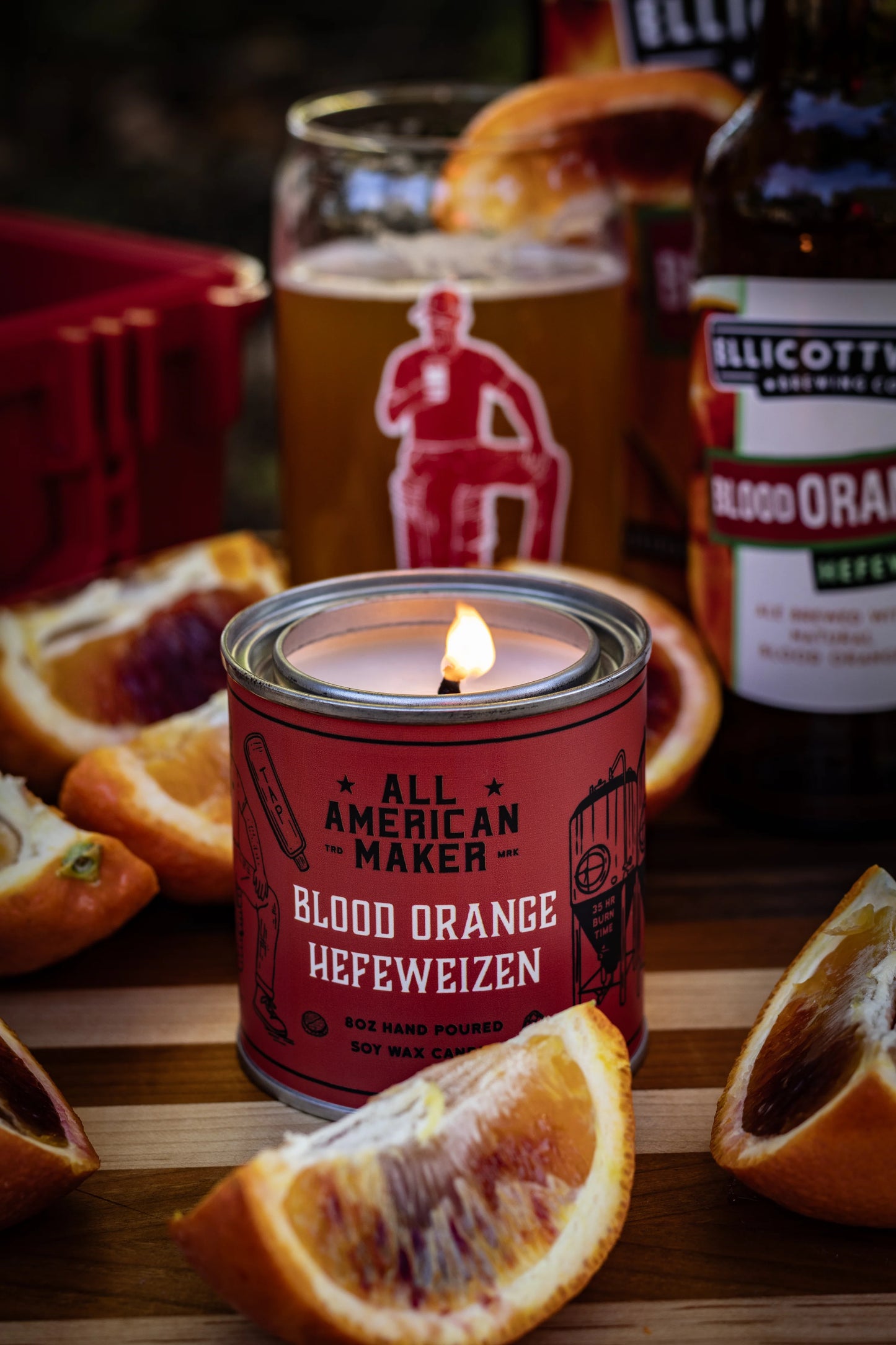 All American Maker Blood Orange Hefeweizen Candle