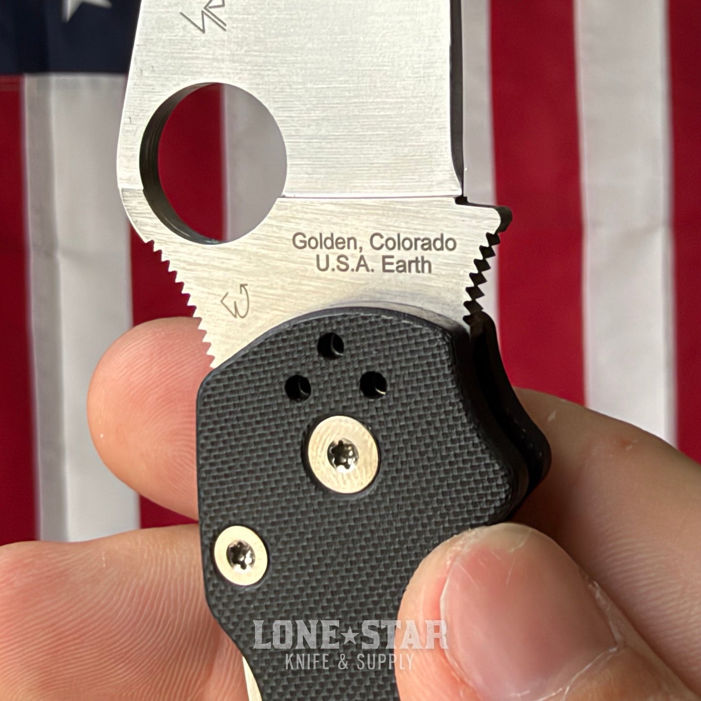 The Back Door: Spyderco Para Military 2 Folding Knife - Black G10, 3.42" CPM-S45VN, CME & LynchNW Clip - Made in USA (C81GP2) (Trade In)
