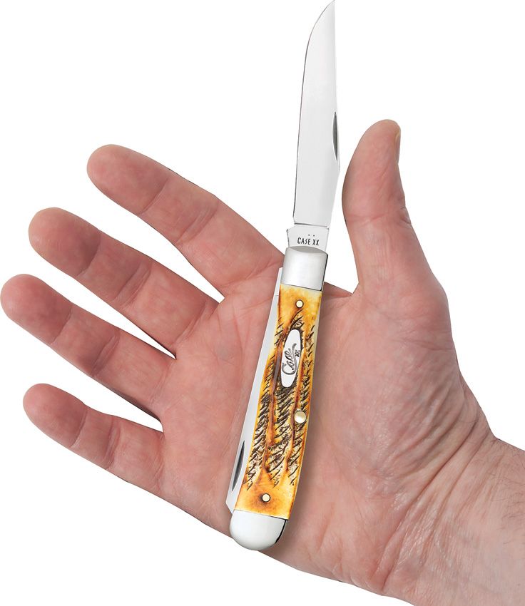 Trapper Pocket Knife – 6.5 Bonestag Handle, Clip and Spey Blades (CA65345)
