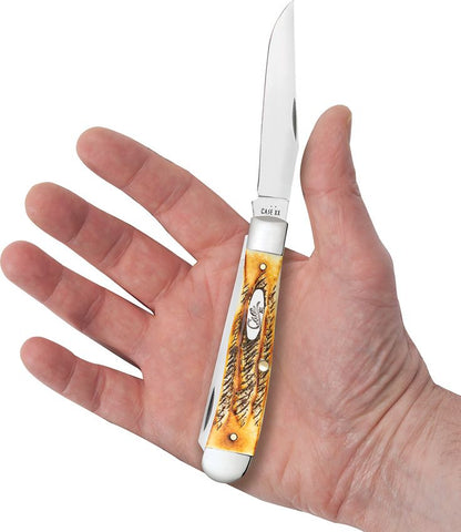 Trapper Pocket Knife – 6.5 Bonestag Handle, Clip and Spey Blades (CA65345)