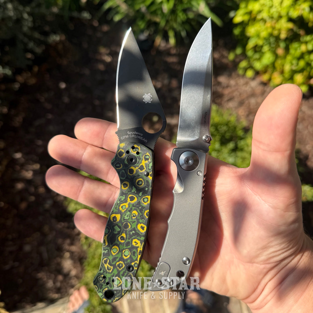 The Back Door: Spartan Blades Harsey Folder SHF 3.25 - Titanium Frame Lock, Stonewash Magnacut - Made in USA (SF10SW) (Return)
