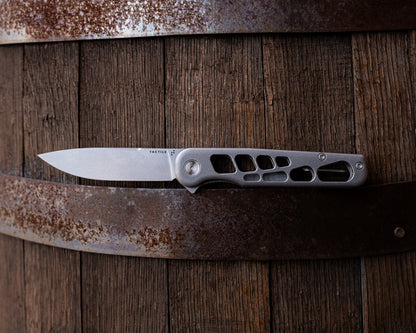 Rockwall V2 Flipper – Skeletonized Edition (Blue Ano Slate / Stonewash / Blackwash) Made in USA