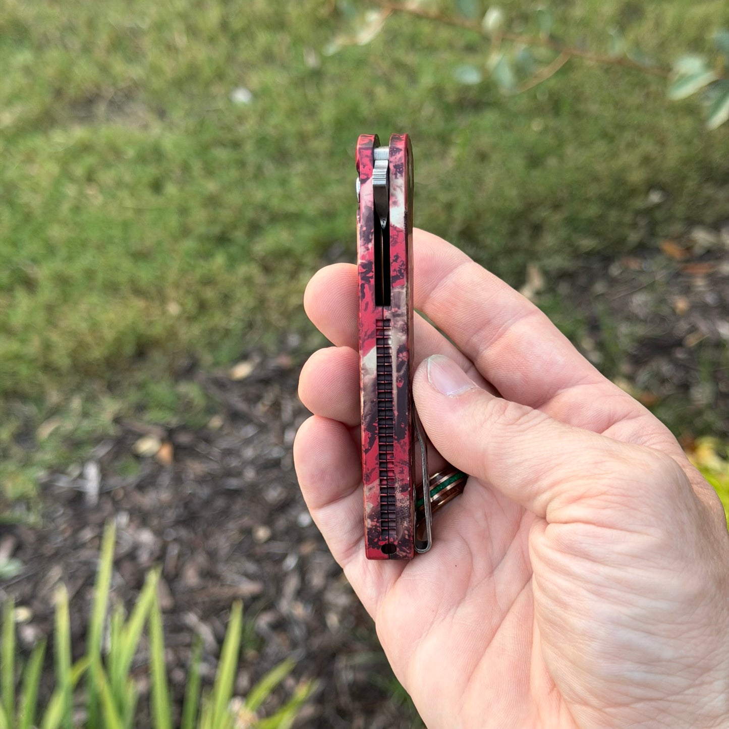 Malibu - Crimson Tiger Camo, Wharncliffe, MagnaCut