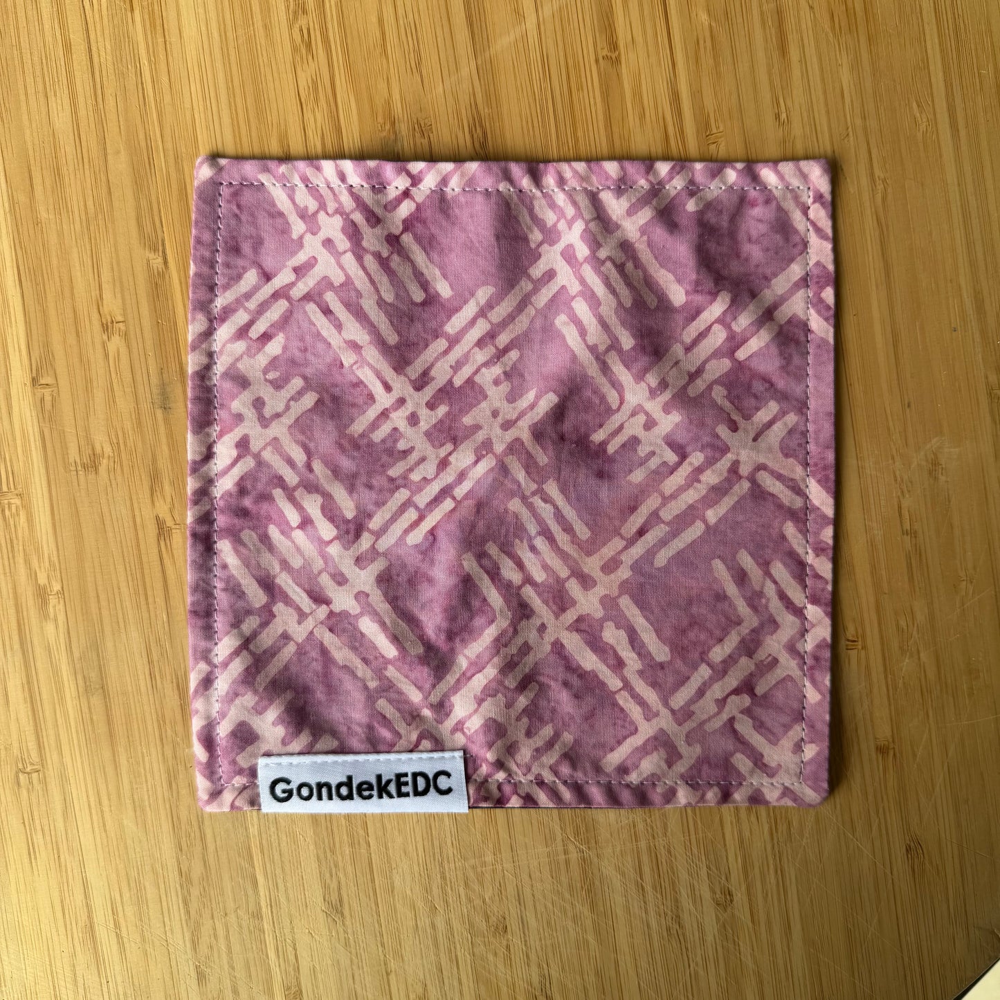 Pink Grunge Hamilton Hank - 7x7 Cotton & Microfiber Handkerchief - Made in USA