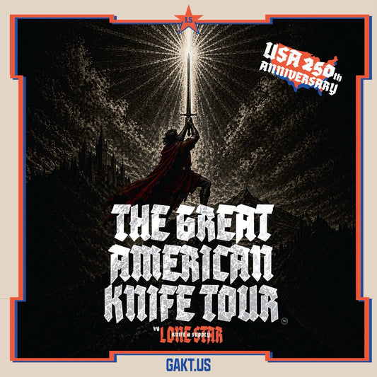 GondekEDC The Great American Knife Tour™ Hamilton Hank - Limited Edition - 7x7 – Cotton & Microfiber Handkerchief – Made in USA (Pre-Order
