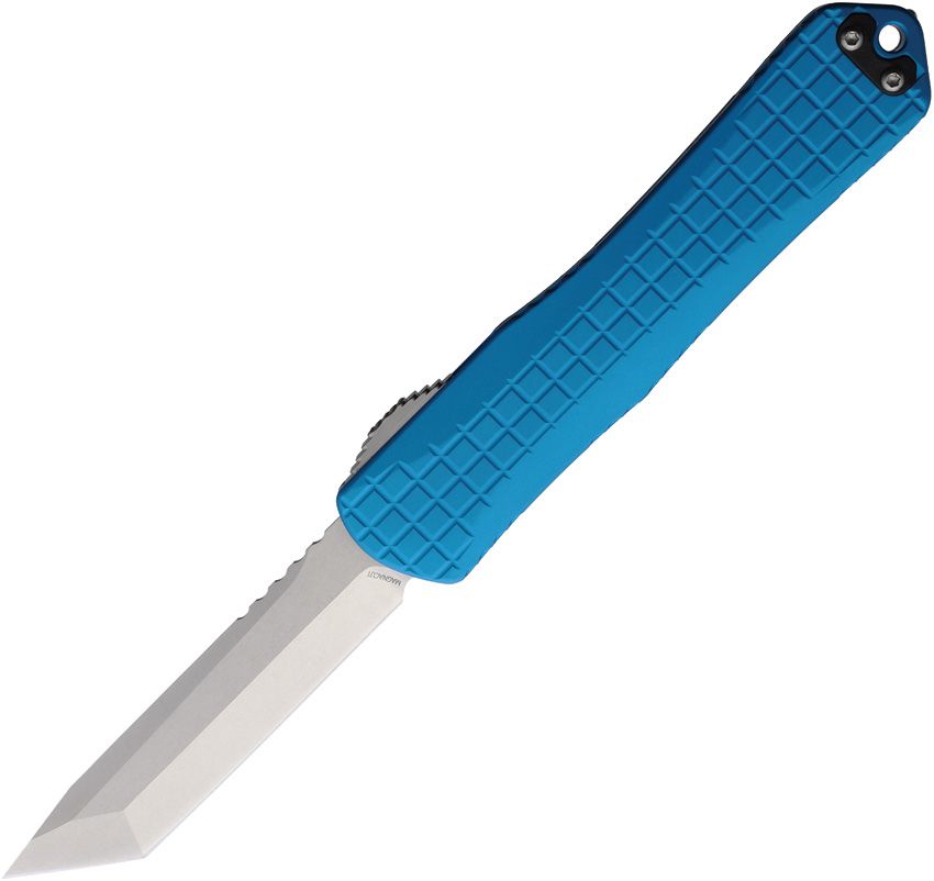 Heretic Manticore X Auto OTF Tanto Turquoise, 3.8″ MagnaCut Blade, Aluminum Handle, Made in USA (H031F2ATQ)