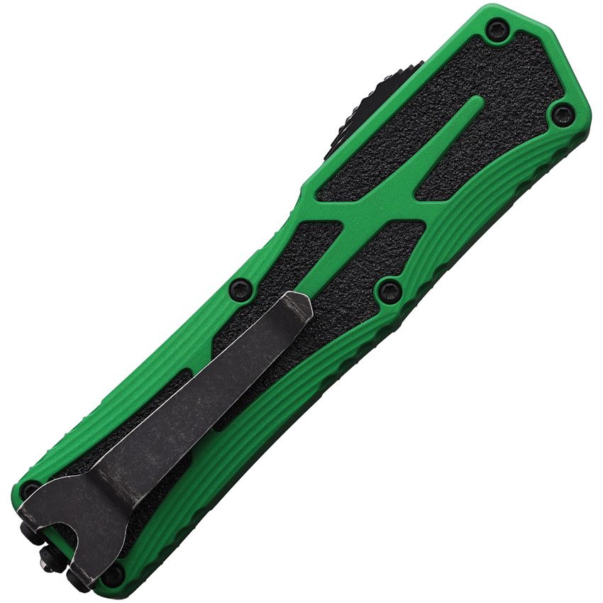 Heretic Colossus Auto OTF Tanto Green, 3.5″ MagnaCut Blade, Aluminum Handle, Made in USA (H04014ABRKGRN)