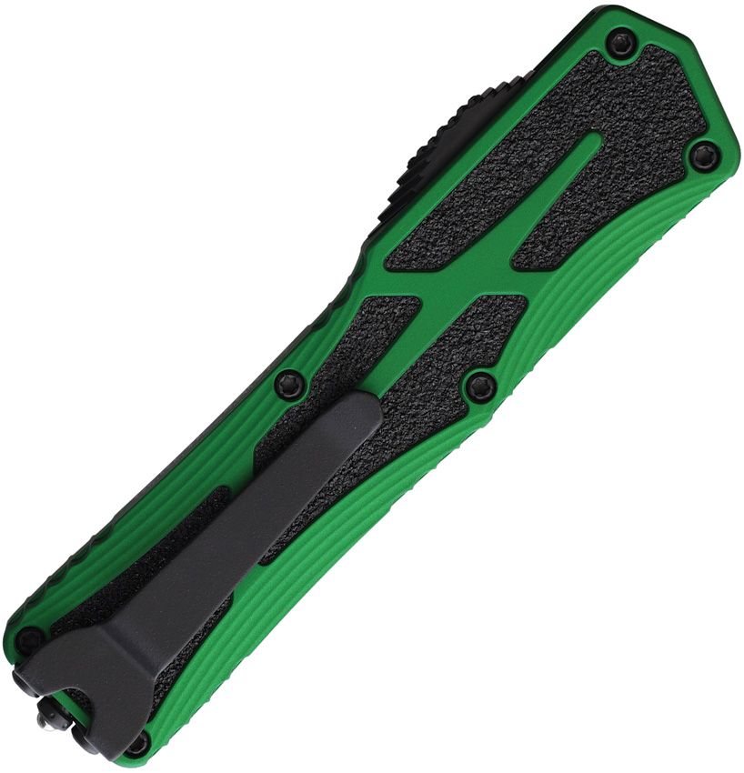 Heretic Colossus Auto OTF Toxic Green Aluminum, 3.5″ MagnaCut Tanto Blade, Made in USA (H0406ATXGRN)
