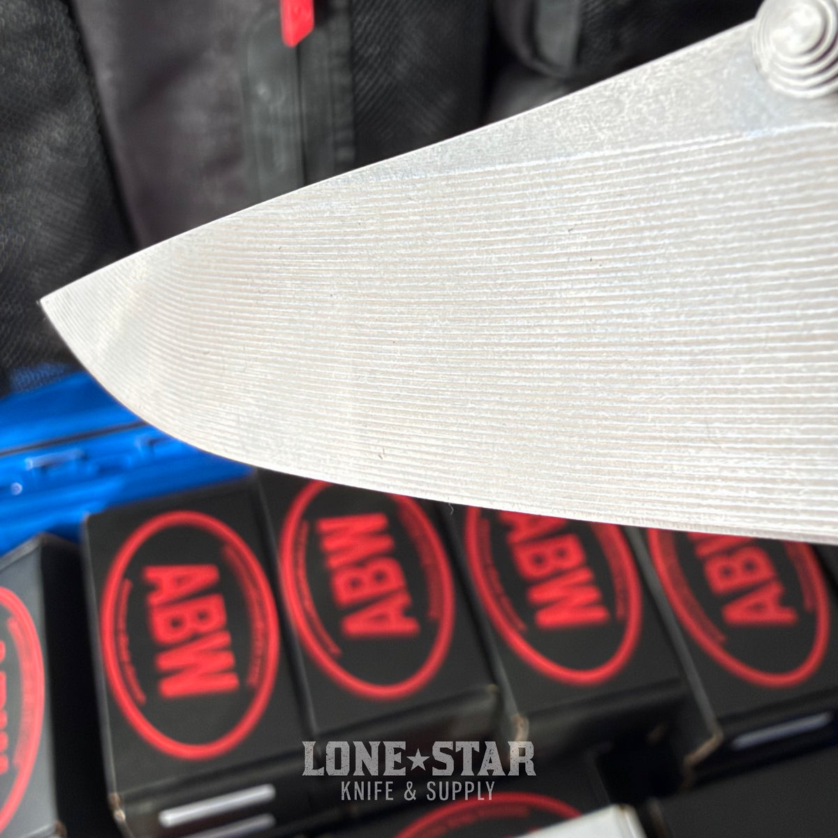 ABW Model 1 Folding Knife - Titanium, 3.25" MagnaCut, Button Lock - Made in USA (ABW-M1-TI-BUTTON)