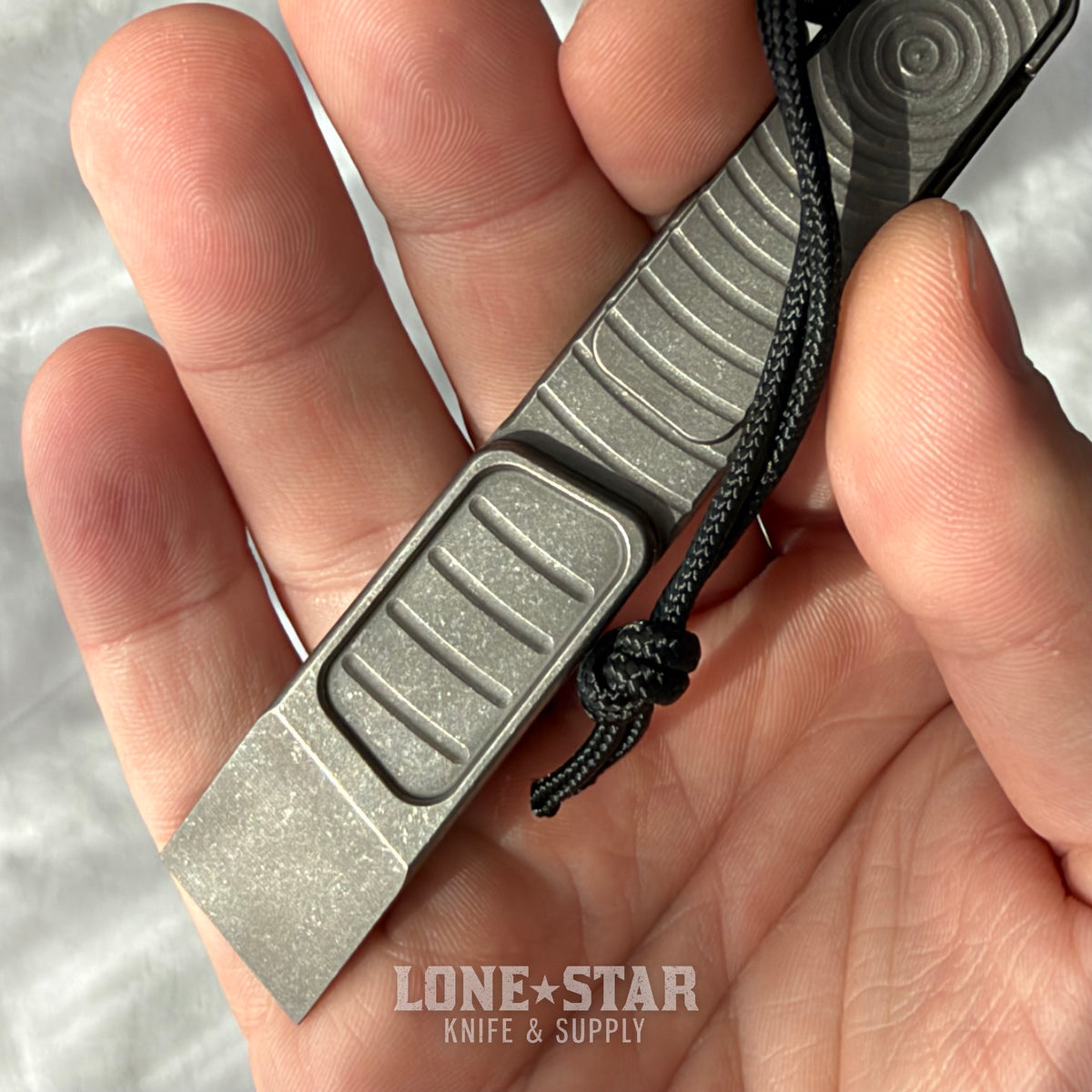 NGMCo. Middleman Not Thirsty 4.25" Titanium Prybar - 6Al4V, Circle Machining, Hidden Lanyard Hole, Bottle Opener Delete - Made in USA (NGMCO-MIDDLEMAN-CIRCLES-NT)