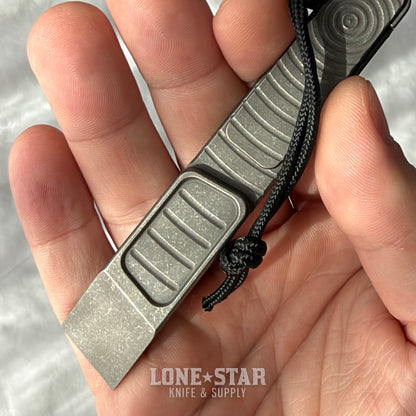 NGMCo. Middleman Not Thirsty 4.25" Titanium Prybar - 6Al4V, Circle Machining, Hidden Lanyard Hole, Bottle Opener Delete - Made in USA (NGMCO-MIDDLEMAN-CIRCLES-NT)