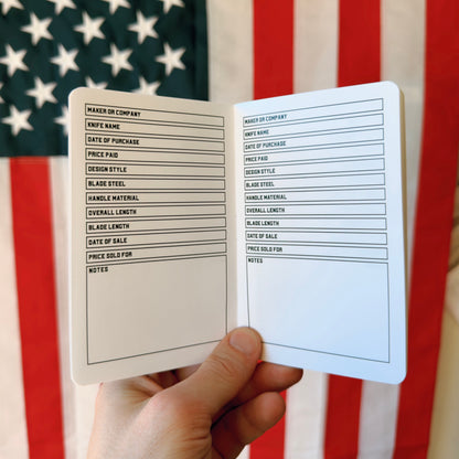 All American Maker EDC Knife Log Book