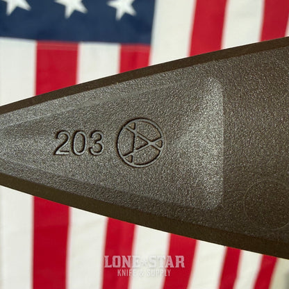 The Back Door: Benchmade Dacian Fixed Blade - CPM MagnaCut Spear Point, Custom Badger Claw Outfitters Sheath - Made in USA (Trade In)