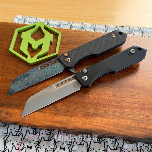 Lone Star Bundle: Heretic Jinn, Grail and User - Serial 022 Herringbone Damascus plus Jinn Auto - Made in USA