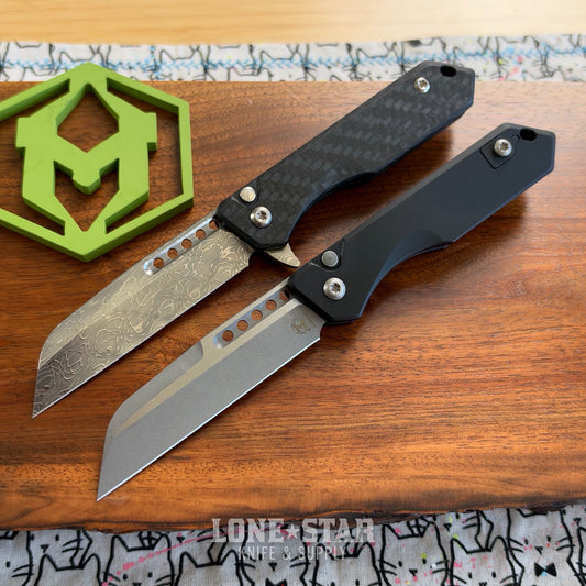 Lone Star Bundle: Heretic Jinn, Grail and User - Serial 017 Vines and Roses Damascus plus Jinn Auto - Made in USA