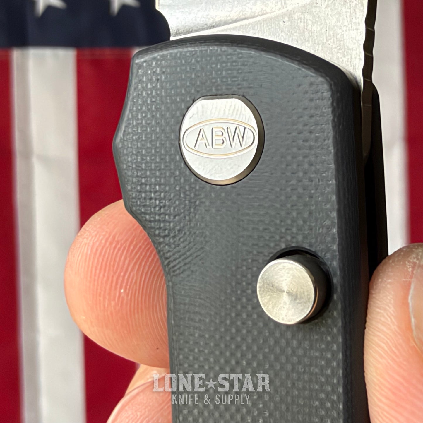 The Back Door: American Blade Works Model 3 Manual Folding Knife - Black G10, 3.3" MagnaCut, Skiff Bearings - Made in USA (ABW Model 3) (Trade In)