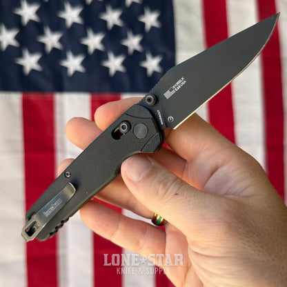 The Back Door: Used - Kershaw Bel Air KS6106BLK 3.1" Clip Point, CPM-MagnaCut Stonewash, Black G10, DuraLock - Made in USA
