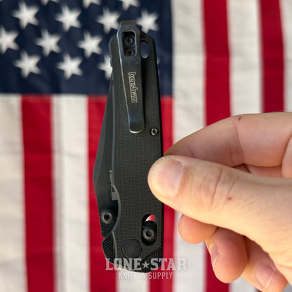 The Back Door: Used - Kershaw Bel Air KS6106BLK 3.1" Clip Point, CPM-MagnaCut Stonewash, Black G10, DuraLock - Made in USA