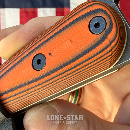 The Back Door: Shed Knives 2026 Skur 3.168" Fixed Blade – Skur Orange G-10, 154CM – Made in USA (SK26SKSO) (Blem)