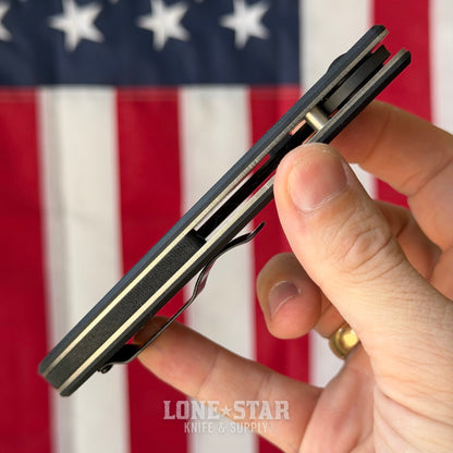 The Back Door: Emerson CQC-8 Folding Knife - Black G-10, 3.9" 154CM Partially Serrated, Wave Opener - Made in USA (CQC-8BTS) (Trade In)