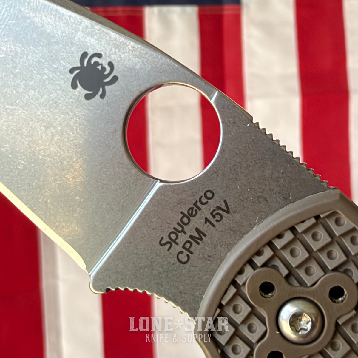 The Back Door: Spyderco Native 5 Lightweight Sprint Run - Brown FRN, 2.95" CPM-15V Stonewash, Lockback - Made in USA (C41PBN15V5) (Trade In)