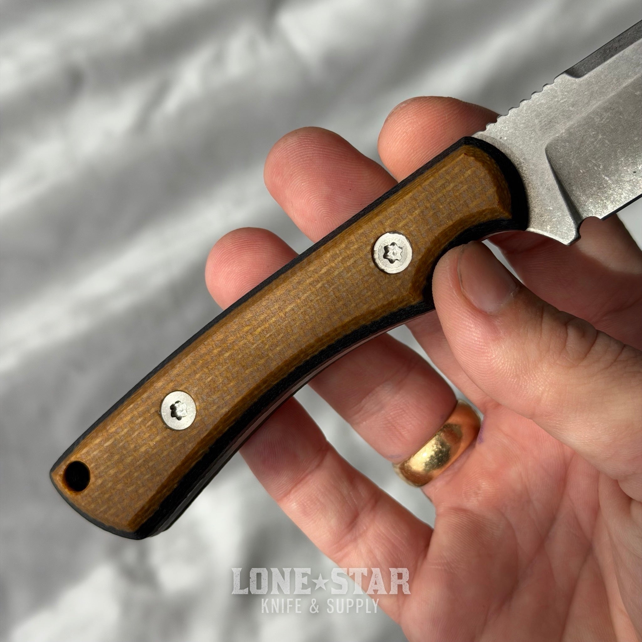 Shady Grady EDC Drifter Fixed Blade - Satin 12C27, Three Color
