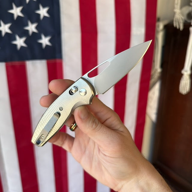 TRM Bulldog FL Knife, Titanium Frame, 2.9″ Blade, River-LOK, Made in USA