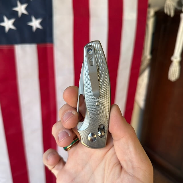 TRM Bulldog FL Knife, Titanium Frame, 2.9″ Blade, River-LOK, Made in USA