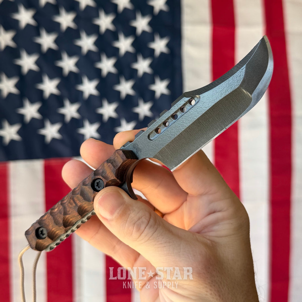 Severed Metal Works Squire V3 3.3" Fixed Blade, 440C, Dymalux, Black Chrome Gunkote, Serial 014 - Made in USA (SMW-SQUIREV3-014)