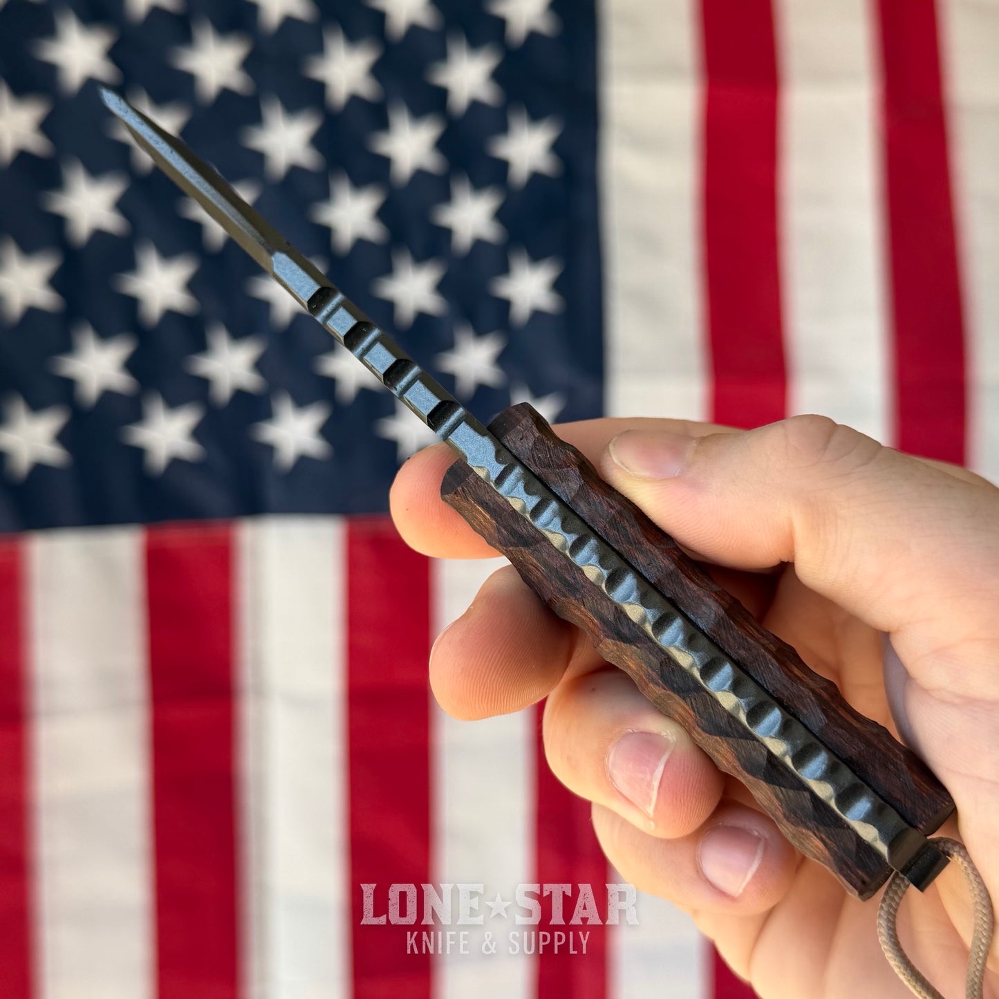 Severed Metal Works Squire V3 3.3" Fixed Blade, 440C, Dymalux, Black Chrome Gunkote, Serial 014 - Made in USA (SMW-SQUIREV3-014)
