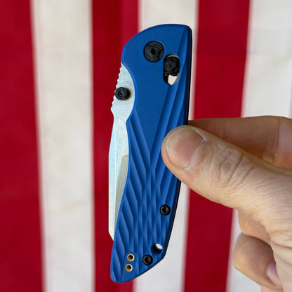 Hogue Deka, 3.25" Wharncliffe MagnaCut in Blue Polymer