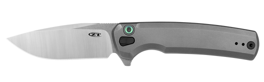 ZT0044 Button Lock Knife Titanium (3.25" Satin) ZT