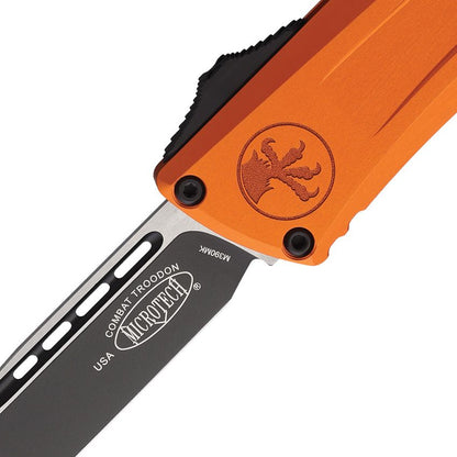 Combat Troodon Gen III S/E OTF Knife Orange Aluminum (4" Black)