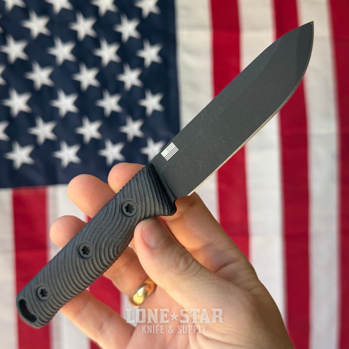 Hellbender Mudpup 4, 3.75" CPM-MagnaCut Drop Point, Black Cerakote, Black G10, Kydex Sheath, Made in USA (HB-MUDPUP4-BLK-BLK-KY)