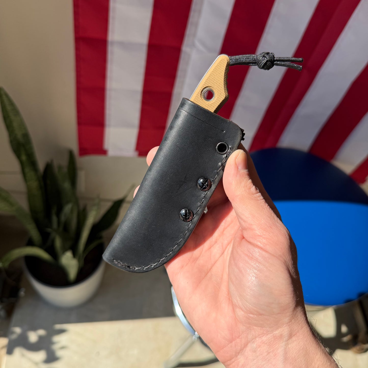 Heretic Knives Kobold Fixed Blade Knife, FDE G10, Stonewash MagnaCut Blade, 2.8″, Made in USA (H065-2A-FDE-G10)