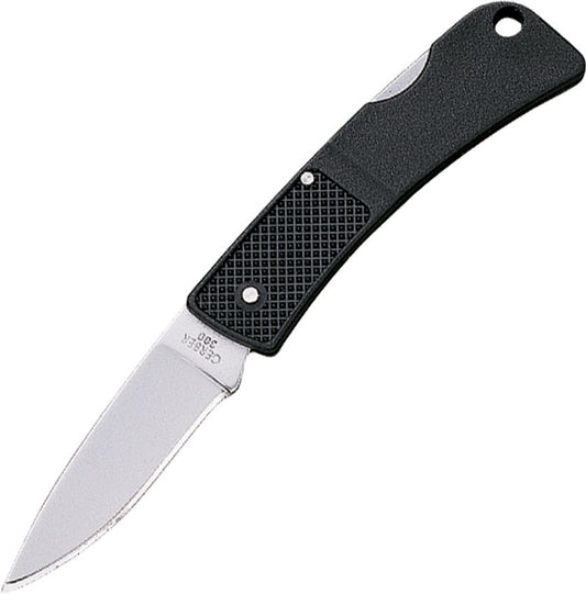 Ultralight LST Lockback Knife – 1.96″ 420HC Bead-Blast Blade, Black GFN Handle – Made in USA (G6050)